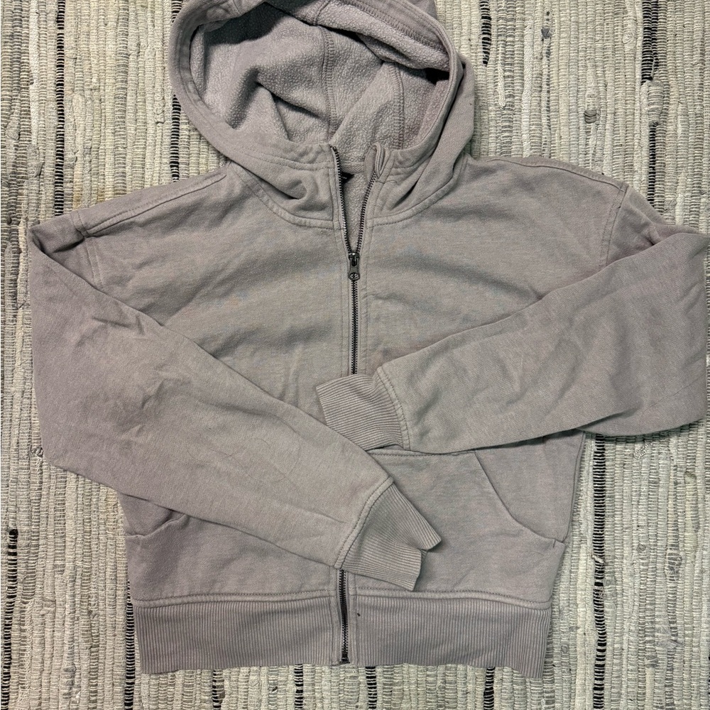 90 Degree By Reflex Men's Zip Up Gray Sweater